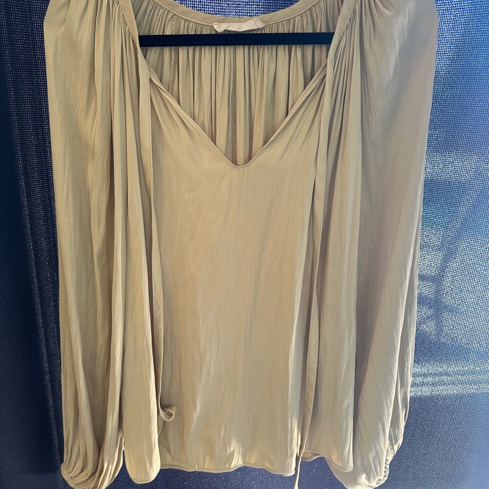 Elegant Celery Green Women's Blouse